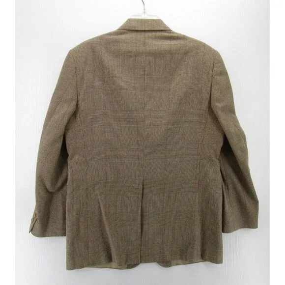 VINTAGE Brooks Brothers Sport Coat 42 Houndstooth Windowpane Blazer